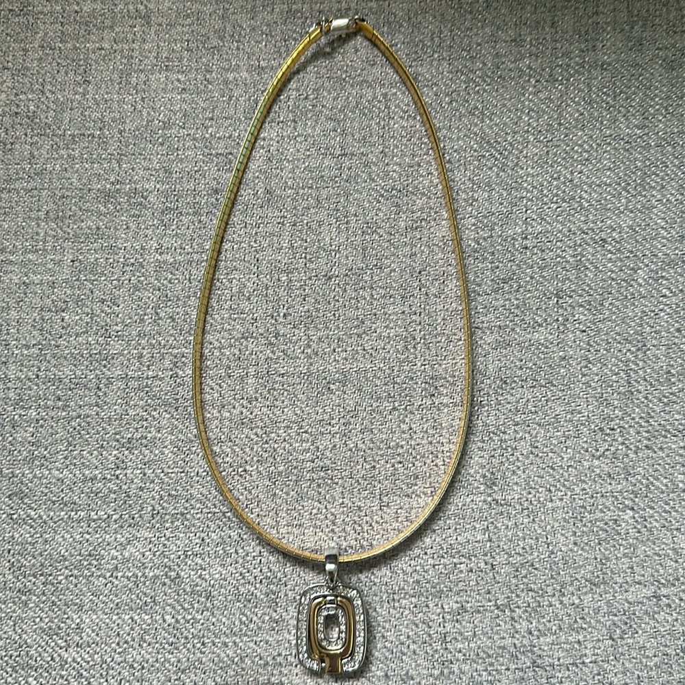Lia Sophia gold and silver multiple ways to wear necklace